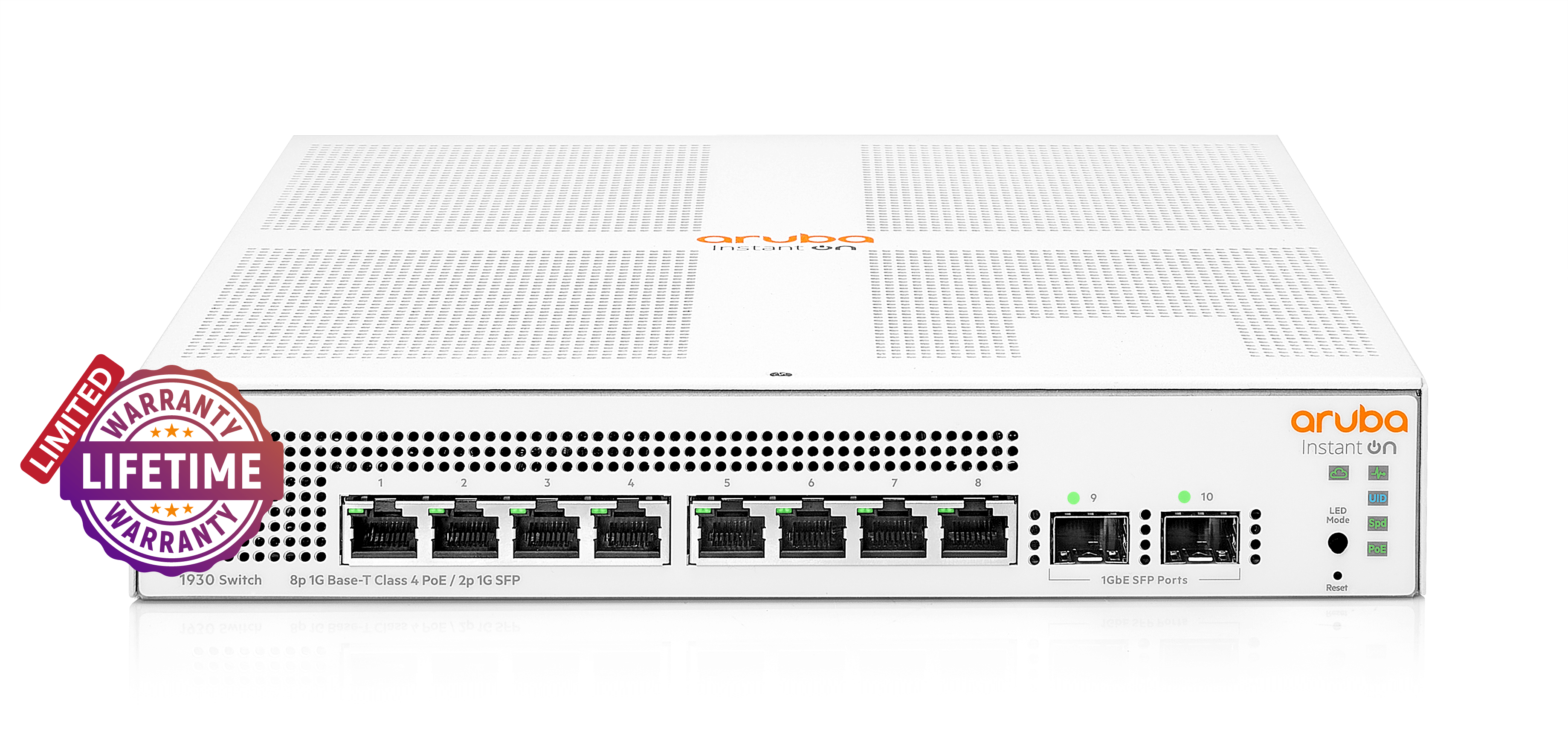 HPE Networking Instant On 1930 2SFP 8 Port 124W Switch | ARU-IO-SW19308G-124W