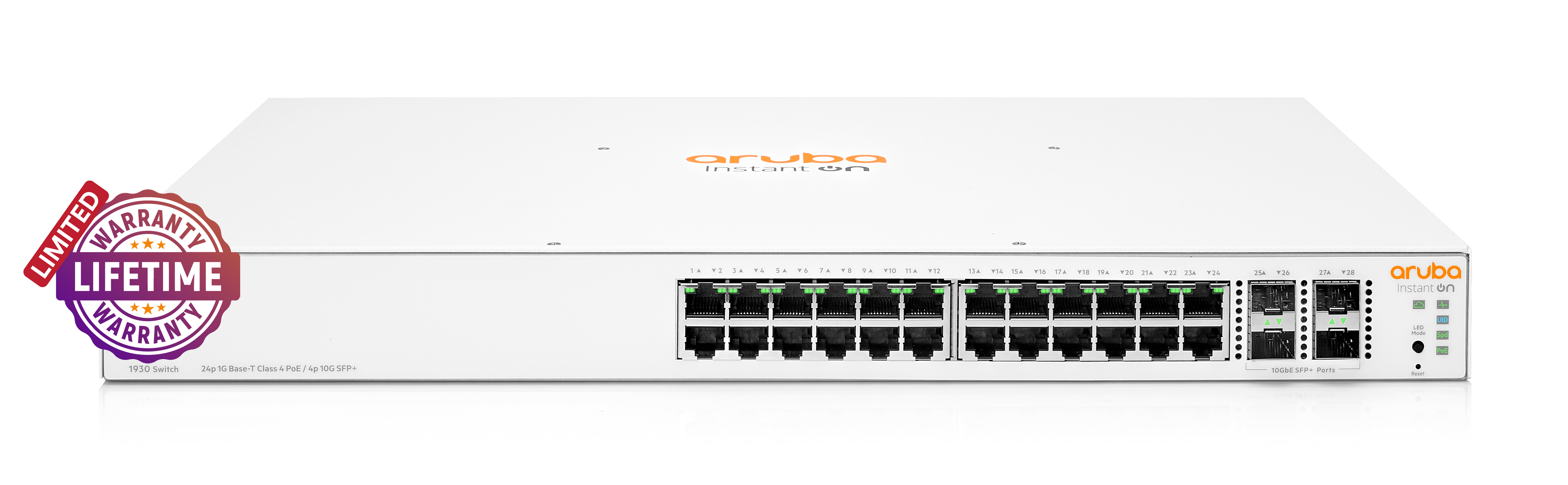 HPE Networking Instant On 1930 4SFP + 24 Port 195W Switch | ARU-IO-SW193024G-195W