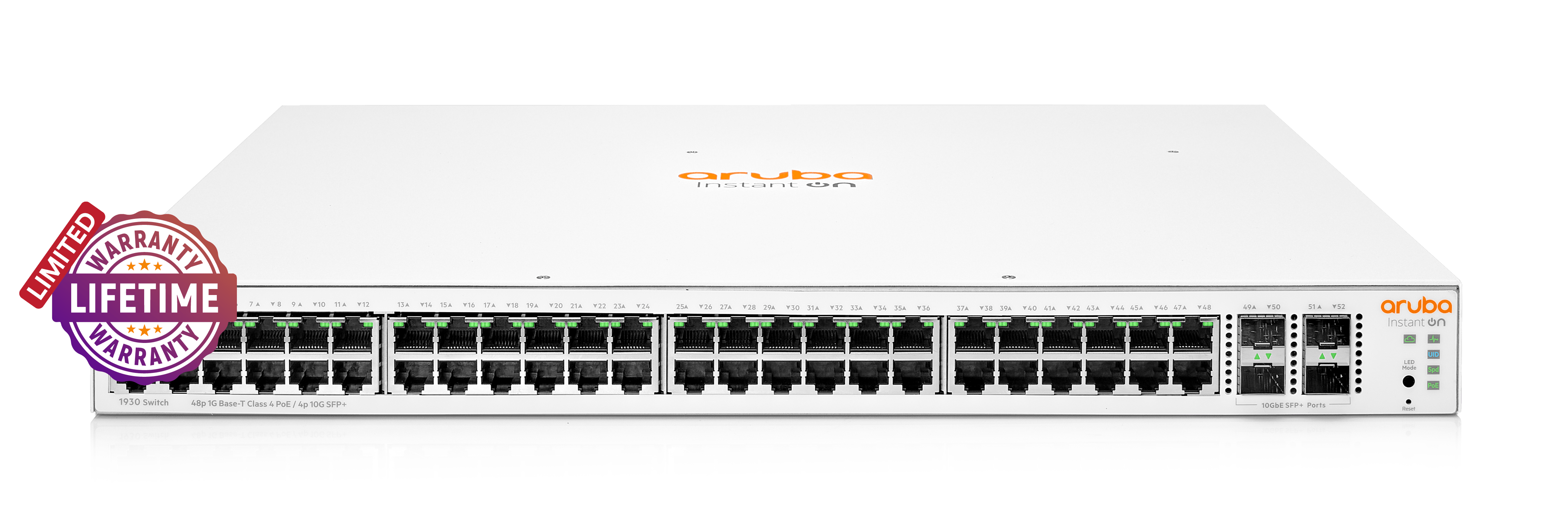 HPE Networking Instant On 1930 4SFP+ 48 Port 370W | ARU-IO-SW193048G-370W