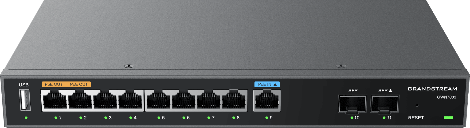 Grandstream Firewall VPN Router 9 GbE LAN/WAN, 2x SFP | GWN7003